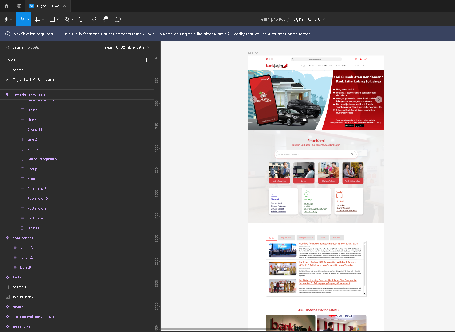 screenshot of learning platform website with different courses